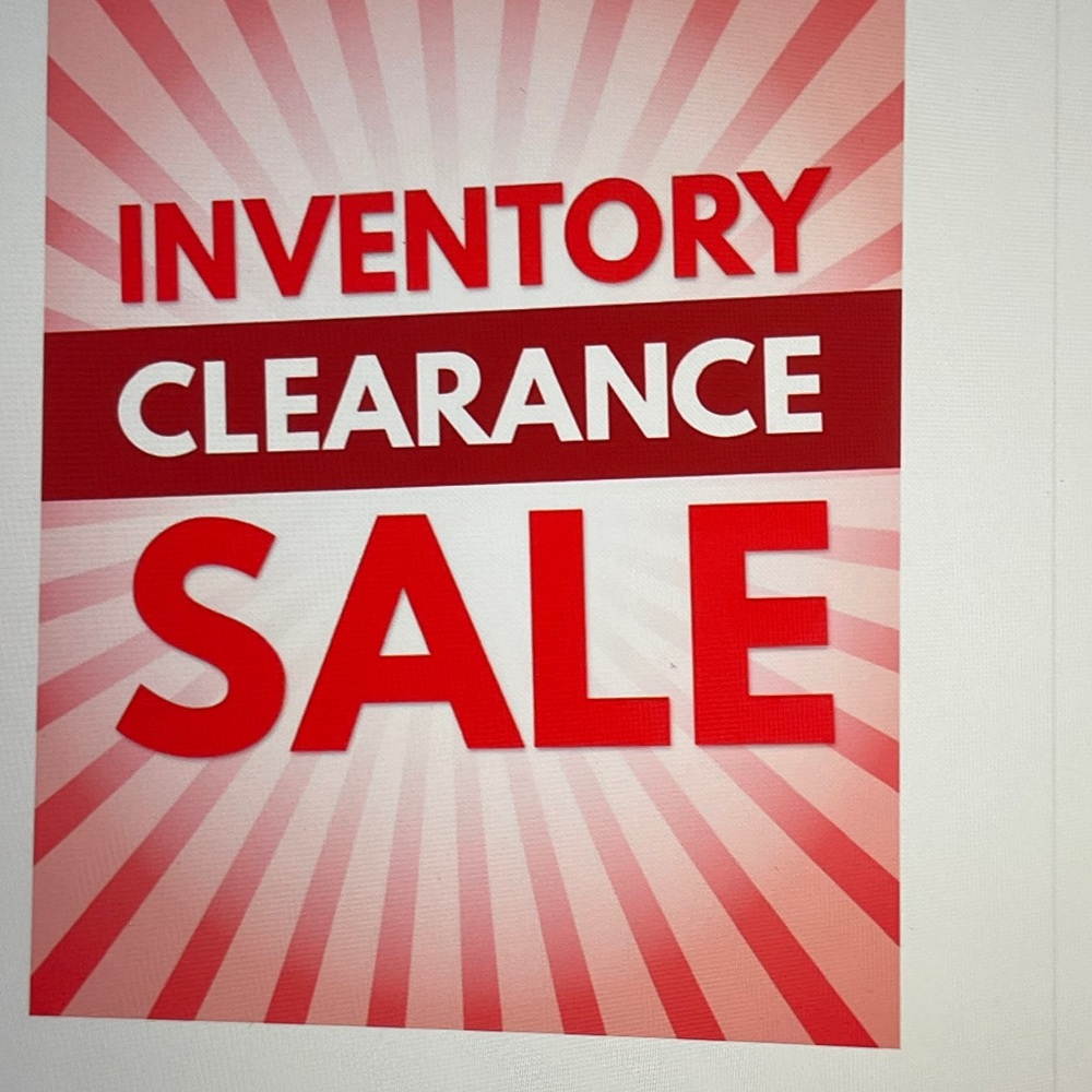 Red Inventory Clearance Sale Wall Print - Unbranded